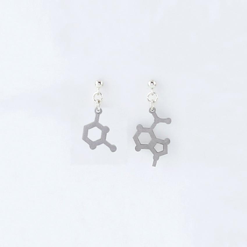 Adenine and Uracil Molecule Studs in Stainless Steel