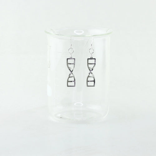 DNA Double Helix Earrings in Stainless Steel