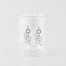 Estrogen Molecule Earrings in Stainless Steel