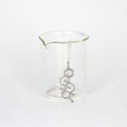 Estrogen Molecule Necklace in Stainless Steel