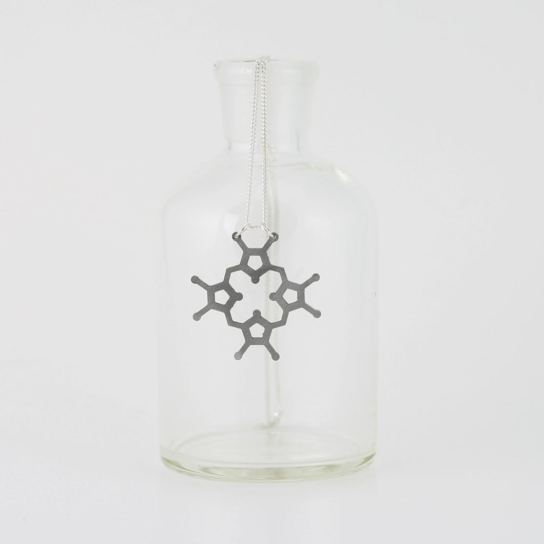 Hemoglobin Molecule Necklace in Stainless Steel