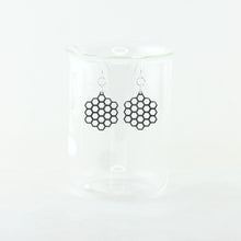 Honeycomb and Bee Earrings