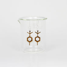 Aromatic Scented Lilac Molecule Earrings in Birch Plywood