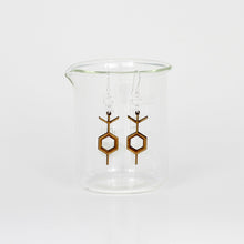Aromatic Scented Lilac Molecule Earrings in Birch Plywood