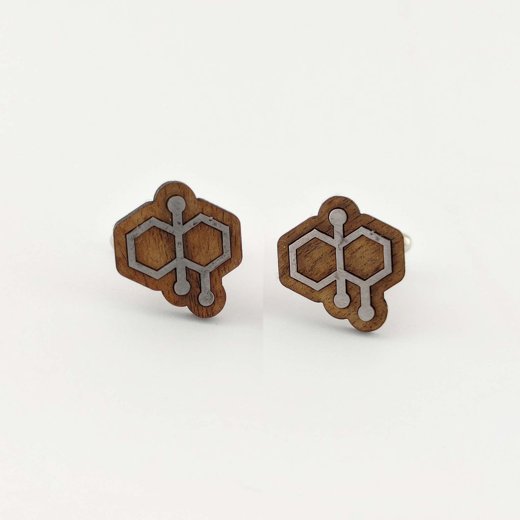 Petrichor Molecule Cufflinks