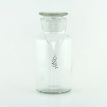 Progesterone Molecule Charm Necklace in Stainless Steel