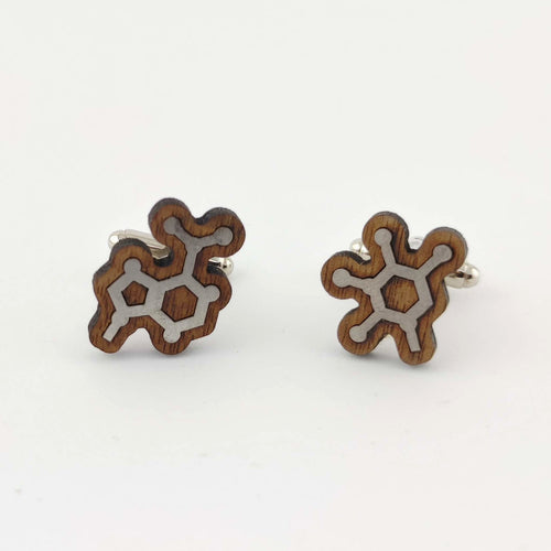 Adenine and Thymine Molecule Cufflinks