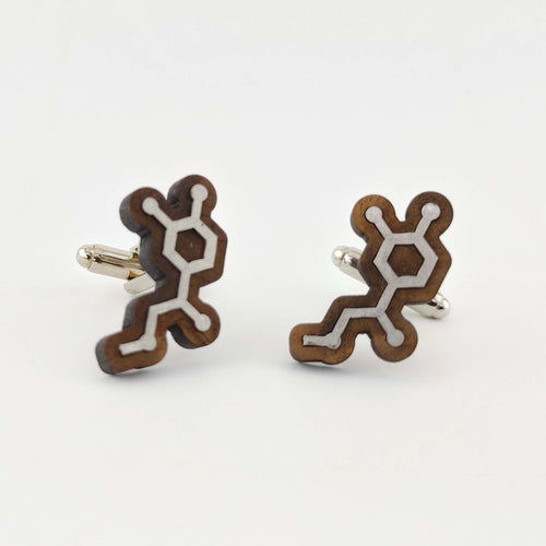 Adrenaline Molecule Cufflinks