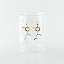 Adrenaline Molecule Earrings in Birch