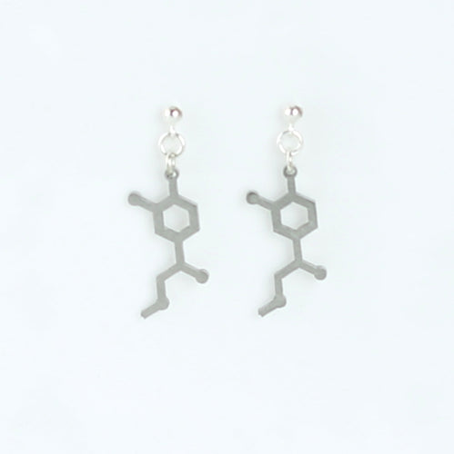 Adrenaline Molecule Studs in Stainless Steel
