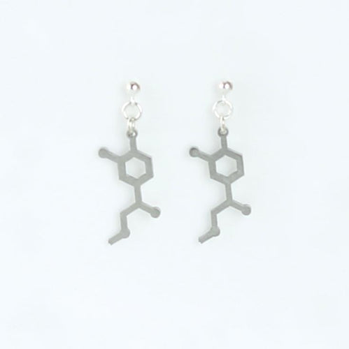 Adrenaline Molecule Studs in Stainless Steel