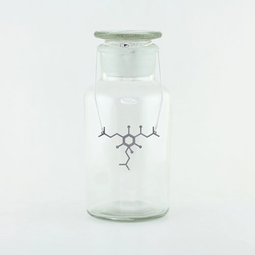 Large Beer Molecule Necklace in Stainless Steel