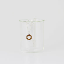 Benzene Molecule Necklace in Birch Plywood