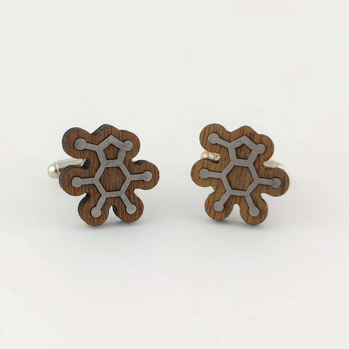 Caffeine Molecule Cufflinks