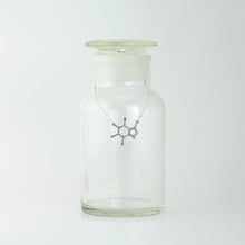 Two-Point Caffeine Molecule Necklace in Stainless Steel