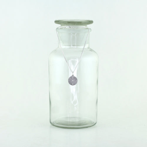 Caron Bohr Model Atom Necklace in Stainless Steel