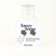 Chocolate Molecule Cufflinks on Card for Retail