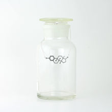 Estrogen Molecule Two-Point Necklace in Stainless Steel