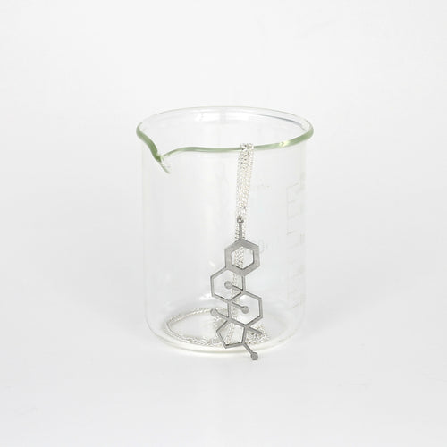 Estrogen Molecule Necklace in Stainless Steel