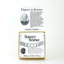 Figures in Science: Galileo Galilei with Phases of the Moon Necklace in Stainless Steel