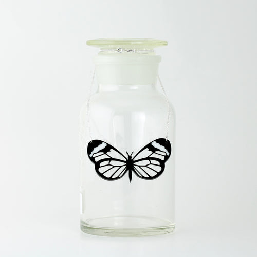 Glasswing Butterfly Necklace