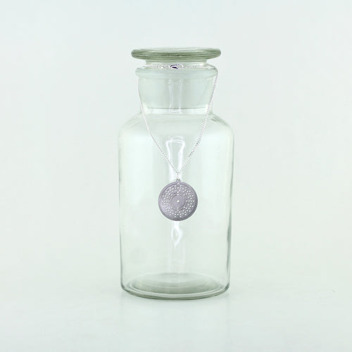 Gold Bohr Model Atom Necklace in Stainless Steel