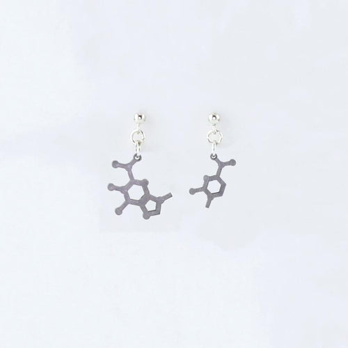 Guanine and Cytosine Molecule Studs in Stainless Steel