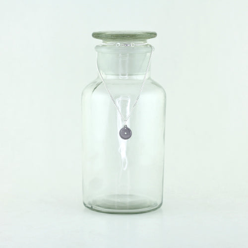 Hydrogen Bohr Model Atom Necklace in Stainless Steel