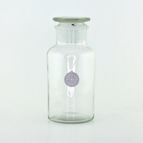 Iodine Bohr Model Atom Necklace in Stainless Steel