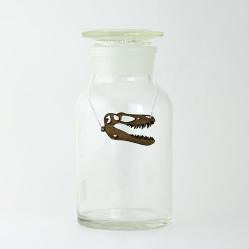 Tyrannosaurus rex Necklace in Walnut