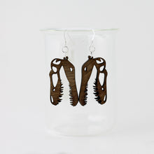 Jane Earrings in Walnut Wood