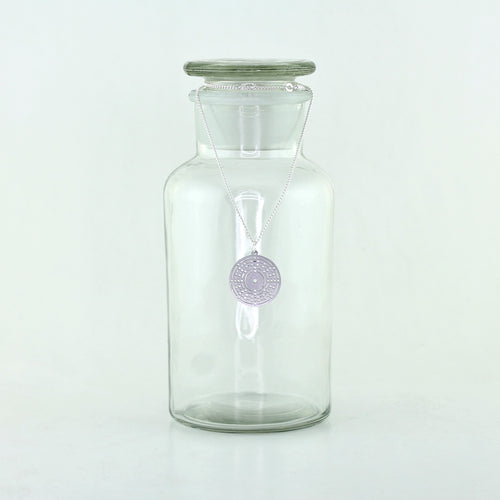 Krypton Bohr Model Atom Necklace in Stainless Steel