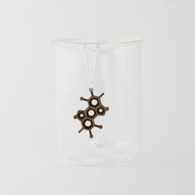 Melanin Molecule Necklace in Walnut