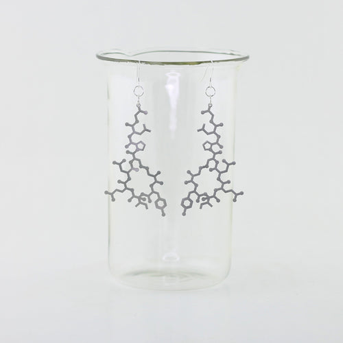 Oxytocin Molecule Earrings in Stainless Steel