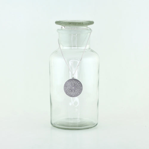 Plutonium Bohr Model Atom Necklace in Stainless Steel