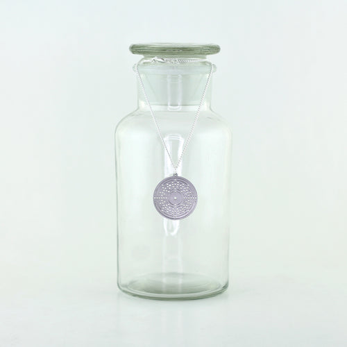 Radium Bohr Model Atom Necklace in Stainless Steel