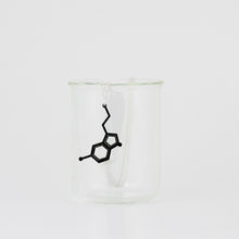 Serotonin Molecule Necklace in Black Acrylic