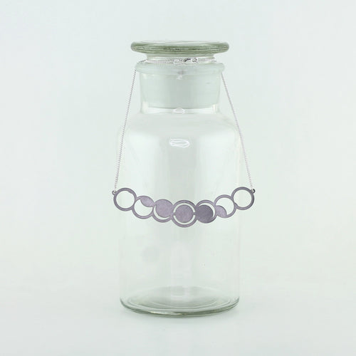 Solar Eclipse Necklace in Stainless Steel