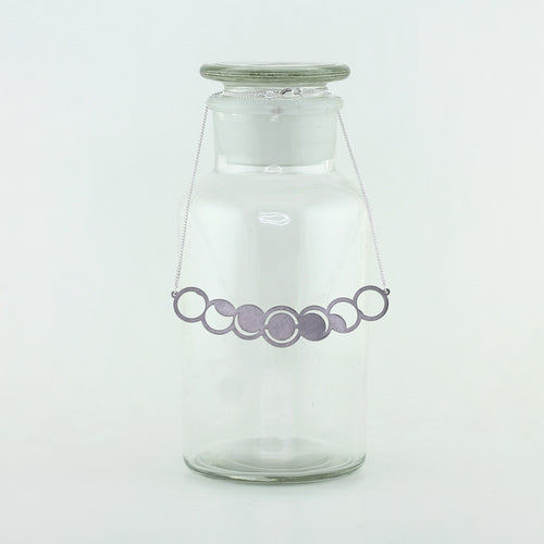 Solar Eclipse Necklace in Stainless Steel