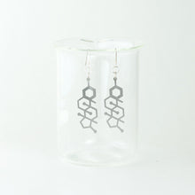 Testosterone Molecule Earrings in Stainless Steel