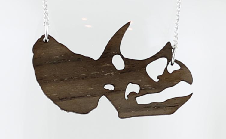 Triceratops Dinosaur Necklace