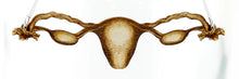 Uterus Necklace in Birch Wood
